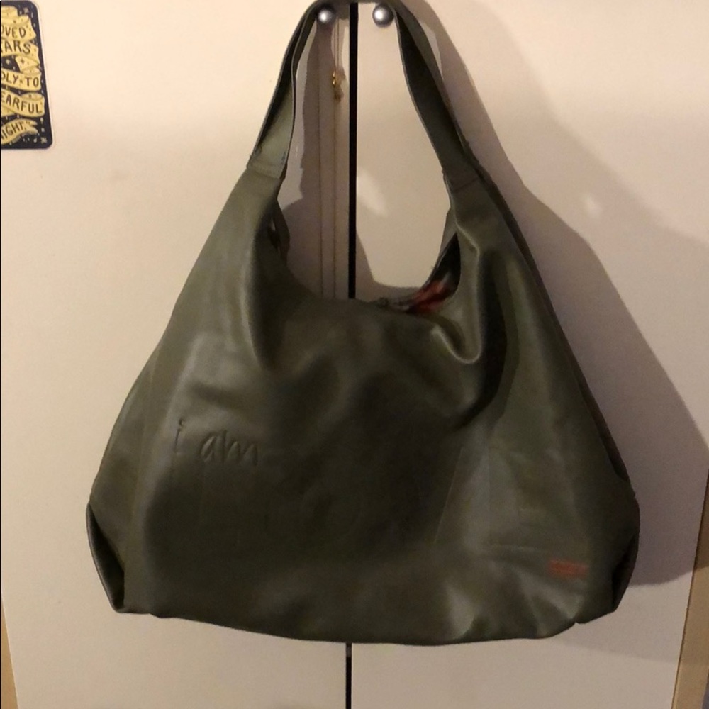Green “I am Love” purse